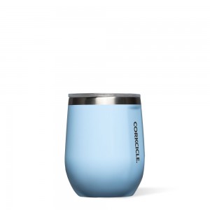 Baby Baby Blue Corkcicle 12oz Classic Stemless Insulated Wine Tumbler Water Bottle | WQMIX-6301