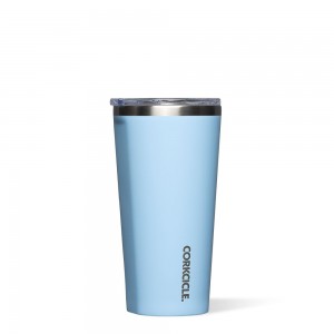 Baby Baby Blue Corkcicle 16oz Classic Tumbler Classic Stainless Steel Drink Tumbler Cup | GDQYE-2137