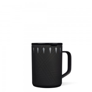 Black Panther Corkcicle 16oz Marvel Coffee Mug | KTEYR-9035