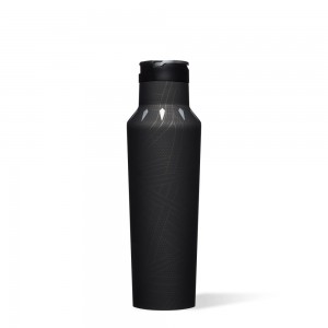 Black Panther Corkcicle 20oz Marvel Sport Canteen Insulated Water Bottle | YCBWT-7918