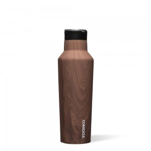 Brown Corkcicle Origins Sport Canteen Insulated With Straw Water Bottle | LZUFS-4602