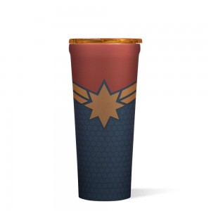 Captain Marvel Corkcicle 24oz Marvel Tumbler Cup | IWRKV-4730