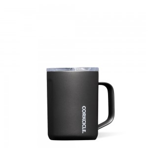 Ceramic Slate/Grey Corkcicle 16oz Pure Taste Mug Insulated Coffee Mug | EQZNT-7152