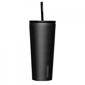 Ceramic Slate Corkcicle 24oz Cold Cup Insulated Tumbler With Straw Water Bottle | KLFQH-0956