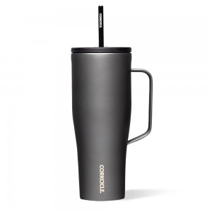 Ceramic Slate Corkcicle 30oz Cold Cup Xl Insulated Tumbler With Handle Water Bottle | LMJHX-8092