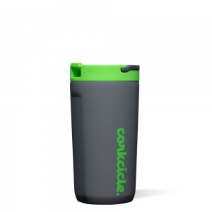 Electric Lime Corkcicle 12oz Kids Cup With Lid & Straw | TAPSW-5487