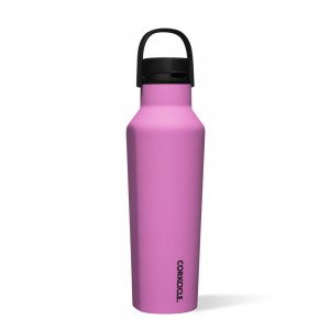 Fuchsia Corkcicle 20oz Series A Sport Canteen Insulated Water Bottle | YKLZG-0291