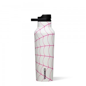 Ghost Spider Corkcicle 20oz Marvel Sport Canteen Insulated Water Bottle Water Bottle | YQTPZ-5807