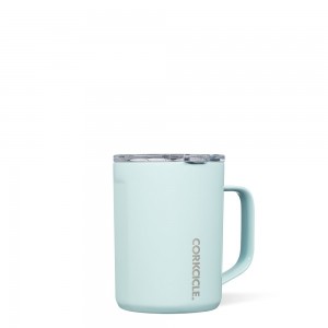 Gloss Powder Blue Corkcicle 16oz Classic Coffee Mug | TAHVQ-5018