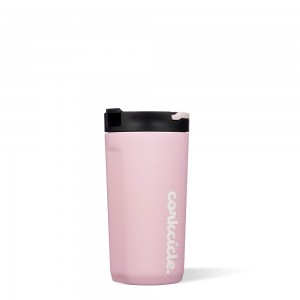 Gloss Rose Quartz Corkcicle 12oz Sale Kids Cup With Lid & Straw | ZNIHO-7901