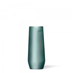 Jade Corkcicle 7oz Stemless Flute Water Bottle | EWCYF-5367