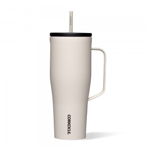 Latte Corkcicle 30oz Cold Cup Xl Insulated Tumbler With Handle Water Bottle | TIORZ-9710