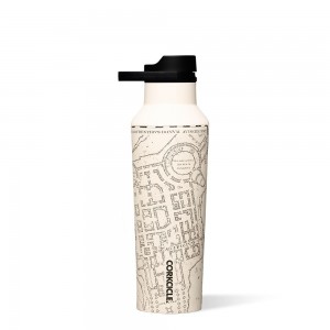 Marauder's Map Corkcicle 20oz Harry Potter Sport Canteen Insulated Water Bottle | DHSEU-4315