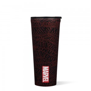 Marvel Logo Corkcicle 24oz Marvel Tumbler Cup | RUKZY-9318