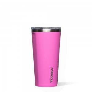 Miami Pink Corkcicle 16oz Classic Tumbler Classic Stainless Steel Drink Tumbler Cup | LOTBJ-5079