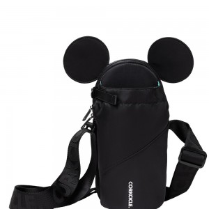 Mickey Mouse - Black Corkcicle D-isney Sling Crossbody Water Bottle Sling Bag | KJWLA-7296