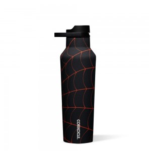 Miles Morales Corkcicle 20oz Marvel Sport Canteen Insulated Water Bottle | QWGJU-6081