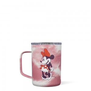 Minnie Mouse Tie Dye Corkcicle 16oz D-isney Tie Dye Coffee Mug Water Bottle | XSQAW-2190