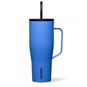 Pacific Blue Corkcicle 30oz Cold Cup Xl Insulated Tumbler With Handle Water Bottle | NTDOL-6857