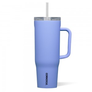 Periwinkle Corkcicle 40oz Cruiser Insulated Tumbler With Handle Water Bottle | CUIZQ-1506