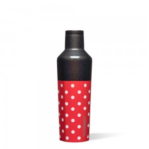 Red Black Corkcicle 16oz D-isney Minnie Mouse Canteen Water Bottle | NZDSQ-3495