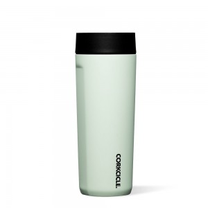 Sage Mist Corkcicle 17oz Sierra Commuter Cup Spill-Proof Insulated Travel Coffee Mug | CQTVB-5139