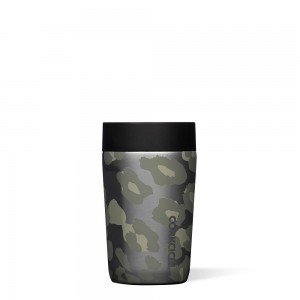 Snow Leopard Corkcicle 9oz Commuter Cup Spill-Proof Insulated Travel Coffee Mug | CUVBZ-3097