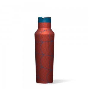 Spider-Man Corkcicle 20oz Marvel Sport Canteen Insulated Water Bottle | HCMFO-6423