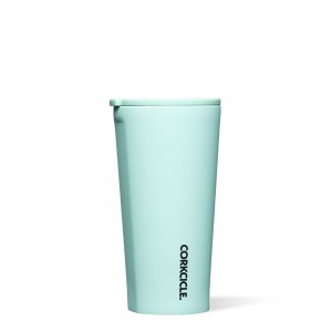 Sun Soaked Teal Corkcicle 16oz Neon Lights Tumbler Cup | MBTHK-6748