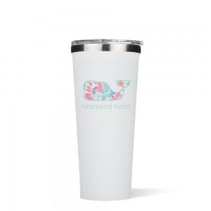 Tie Dye Whale Corkcicle 24oz Vineyard Vines Tumbler Cup | BWDVP-8954