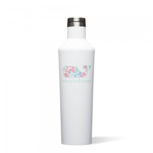 Tie Dye Whale Corkcicle 25oz Vineyard Vines Canteen Water Bottle | KMYDB-6430