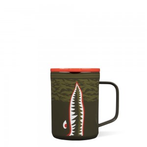 Warbirds Corkcicle 16oz Stance Coffee Mug Water Bottle | YKQLF-3874