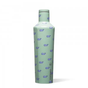 Whales Repeat Capri Blue Corkcicle 25oz Vineyard Vines Canteen Water Bottle | XFTUS-1253