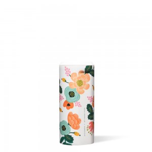 White Corkcicle Rifle Paper Co. Can Cooler Water Bottle | THXCN-6842