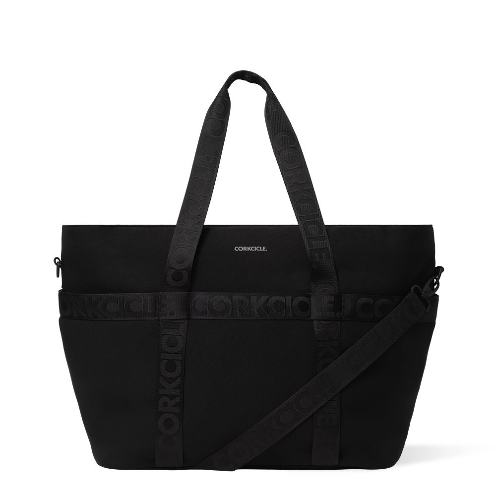 Black Corkcicle Estelle Tote Bags | RXKQZ-0458