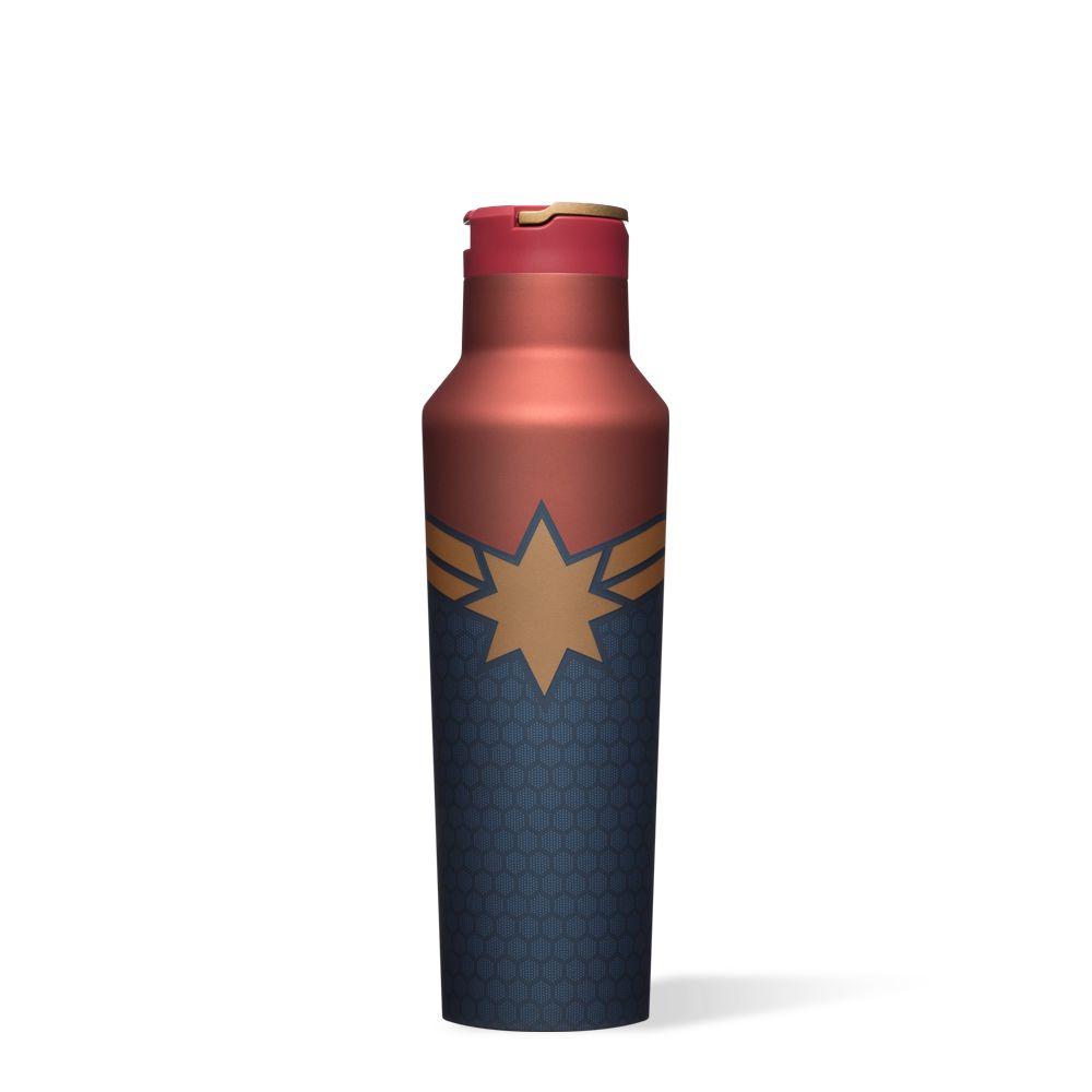 Captain Marvel Corkcicle 20oz Marvel Sport Canteen Insulated Water Bottle Water Bottle | GDAWX-1762