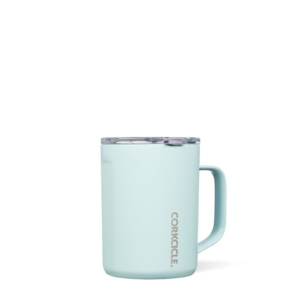 Gloss Powder Blue Corkcicle 16oz Classic Coffee Mug | TAHVQ-5018