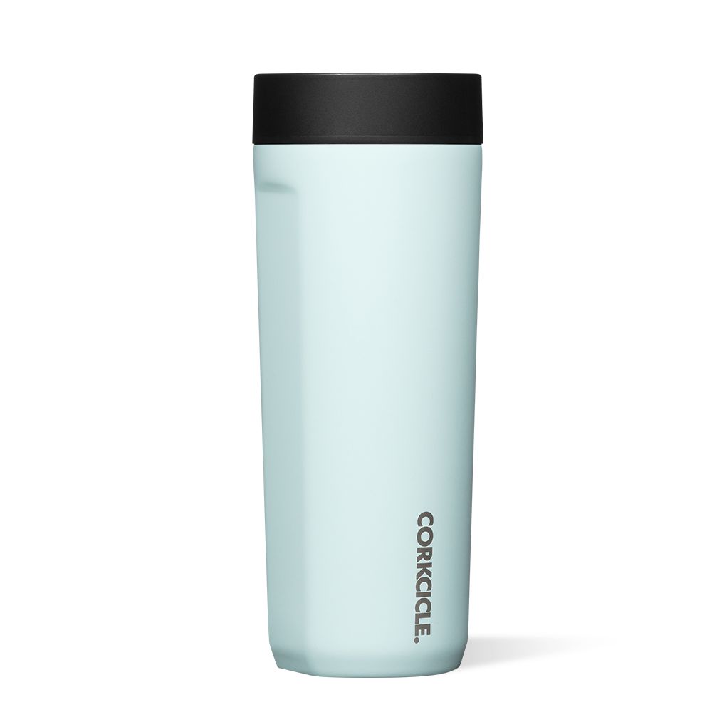 Gloss Powder Blue Corkcicle 17oz Commuter Cup Spill-Proof Insulated Travel Coffee Mug | WAYBI-8413