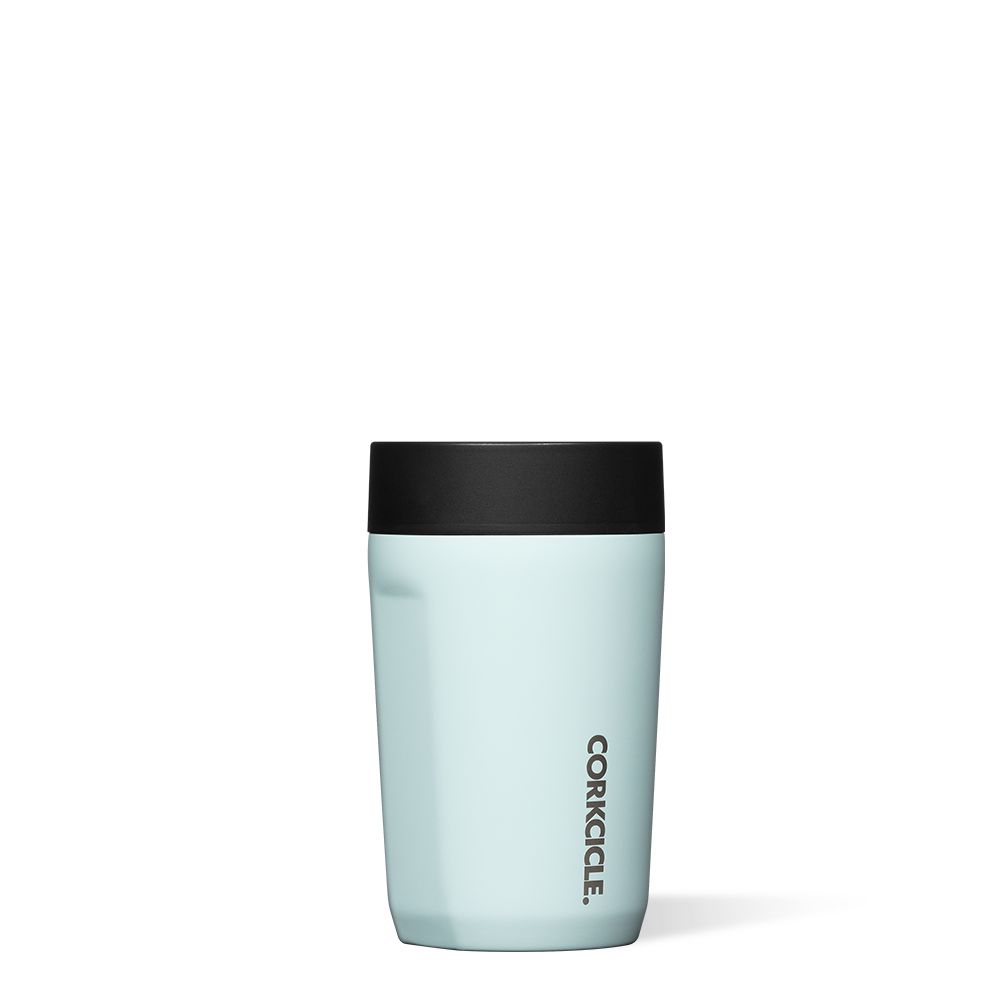 Gloss Powder Blue Corkcicle 9oz Commuter Cup Spill-Proof Insulated Travel Coffee Mug | BTQHG-7149