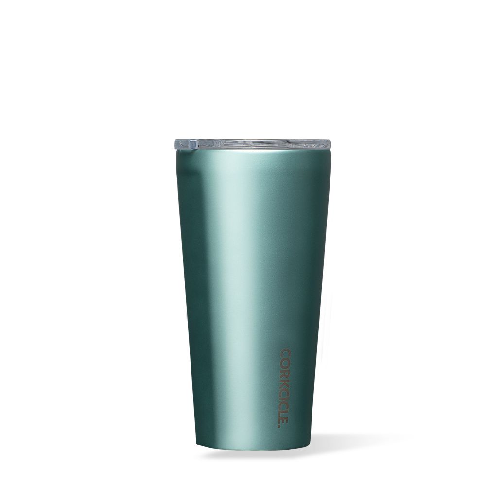 Jade Corkcicle 16oz Metallic Tumbler Cup | NFUVD-3568