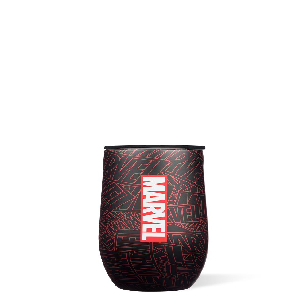 Marvel Logo Corkcicle 12oz Marvel Stemless Water Bottle | XZRAS-7345