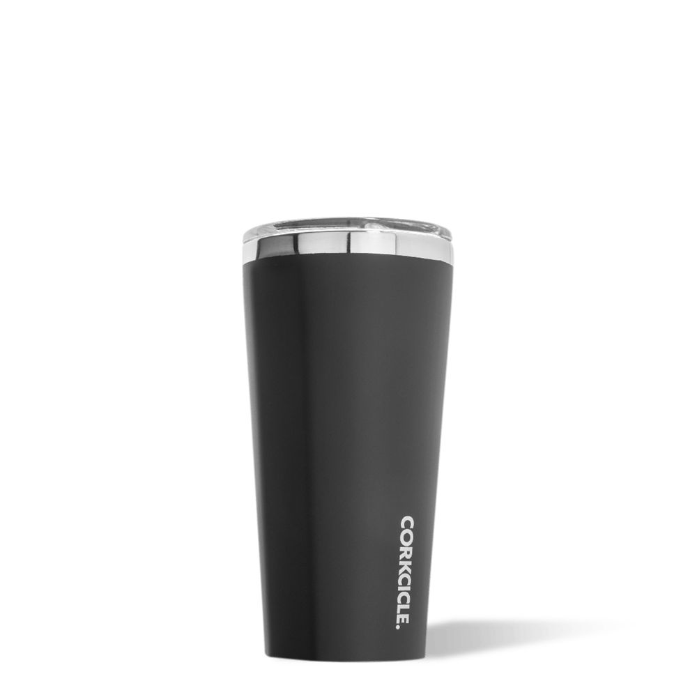 Matte Black Corkcicle 16oz Classic Tumbler Classic Stainless Steel Drink Tumbler Cup | ZMYAC-4231