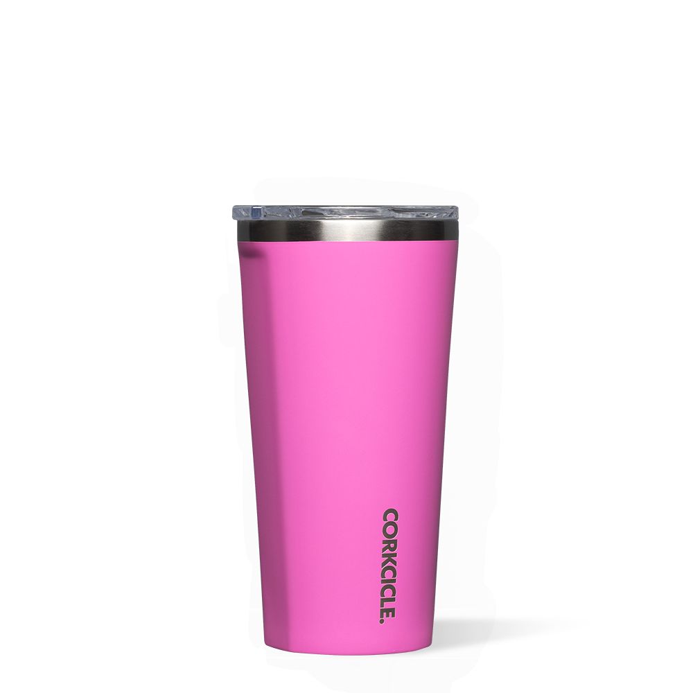 Miami Pink Corkcicle 16oz Classic Tumbler Classic Stainless Steel Drink Tumbler Cup | LOTBJ-5079