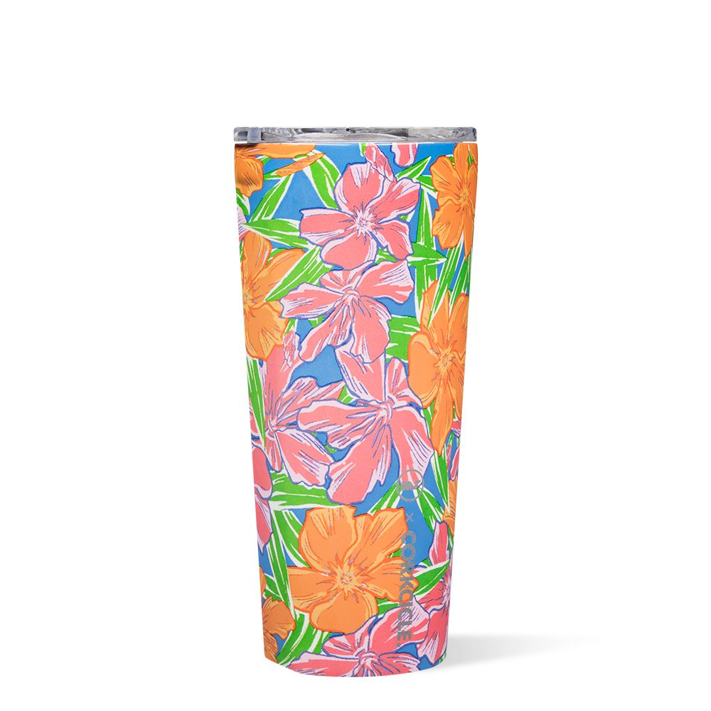 Oleander Corkcicle 24oz Vineyard Vines Tumbler Water Bottle | TAYRO-1275