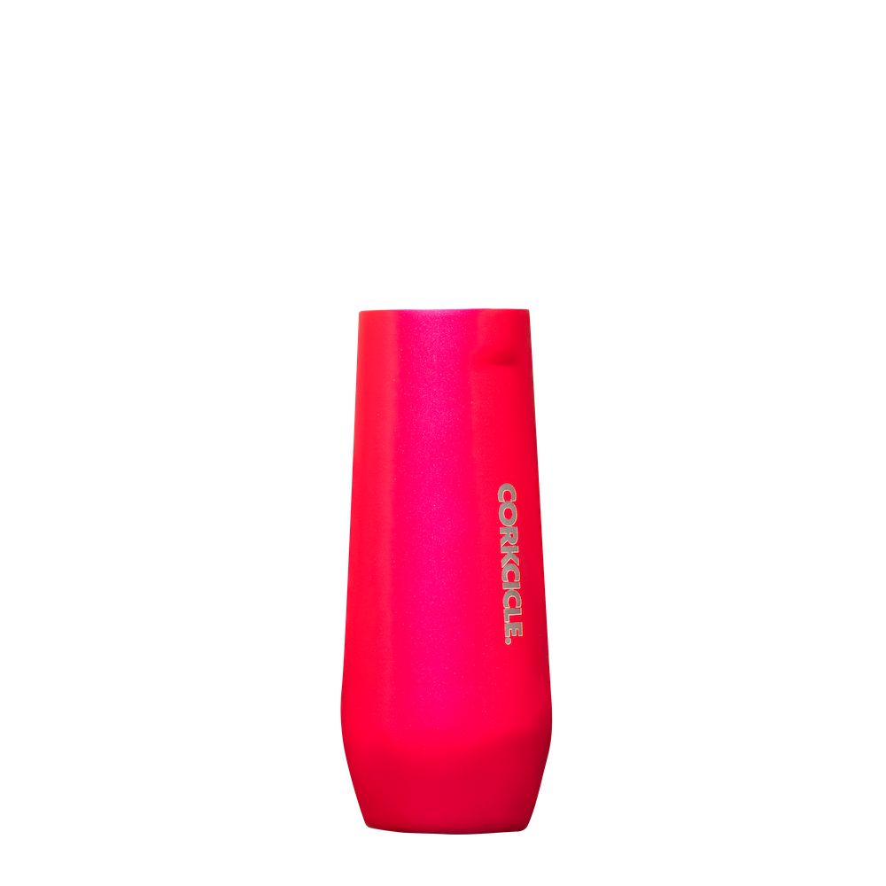 Red Corkcicle 7oz Cherry Blossom Stemless Flute Water Bottle | ORZMX-3689