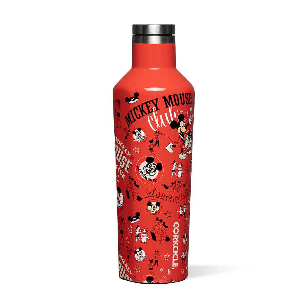 Red Corkcicle Mickey Mouse Club Canteen Water Bottle | XCUEY-9354