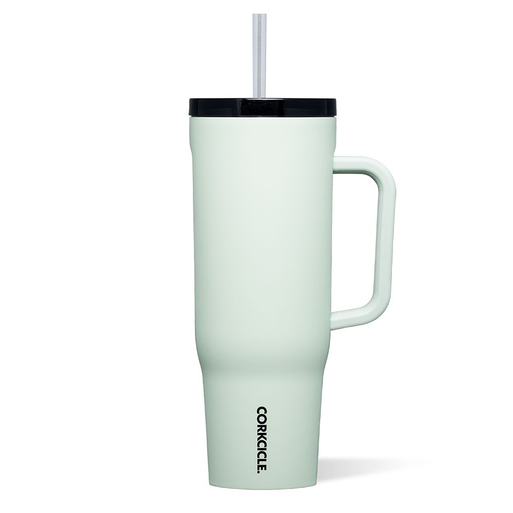 Sage Mist Corkcicle 40oz Cruiser Insulated Tumbler With Handle Water Bottle | AWMNX-0876