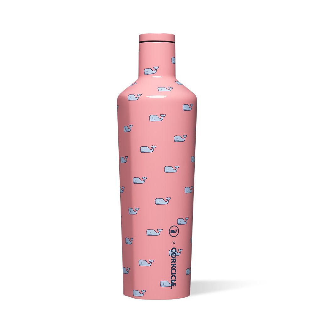 Whales Repeat Corkcicle 25oz Vineyard Vines Canteen Water Bottle | IHFBN-7869