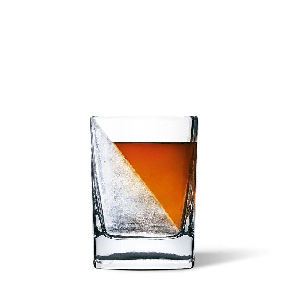 White Corkcicle Whiskey Wedge Ice Wedge Whiskey Glass | PLTRG-6802