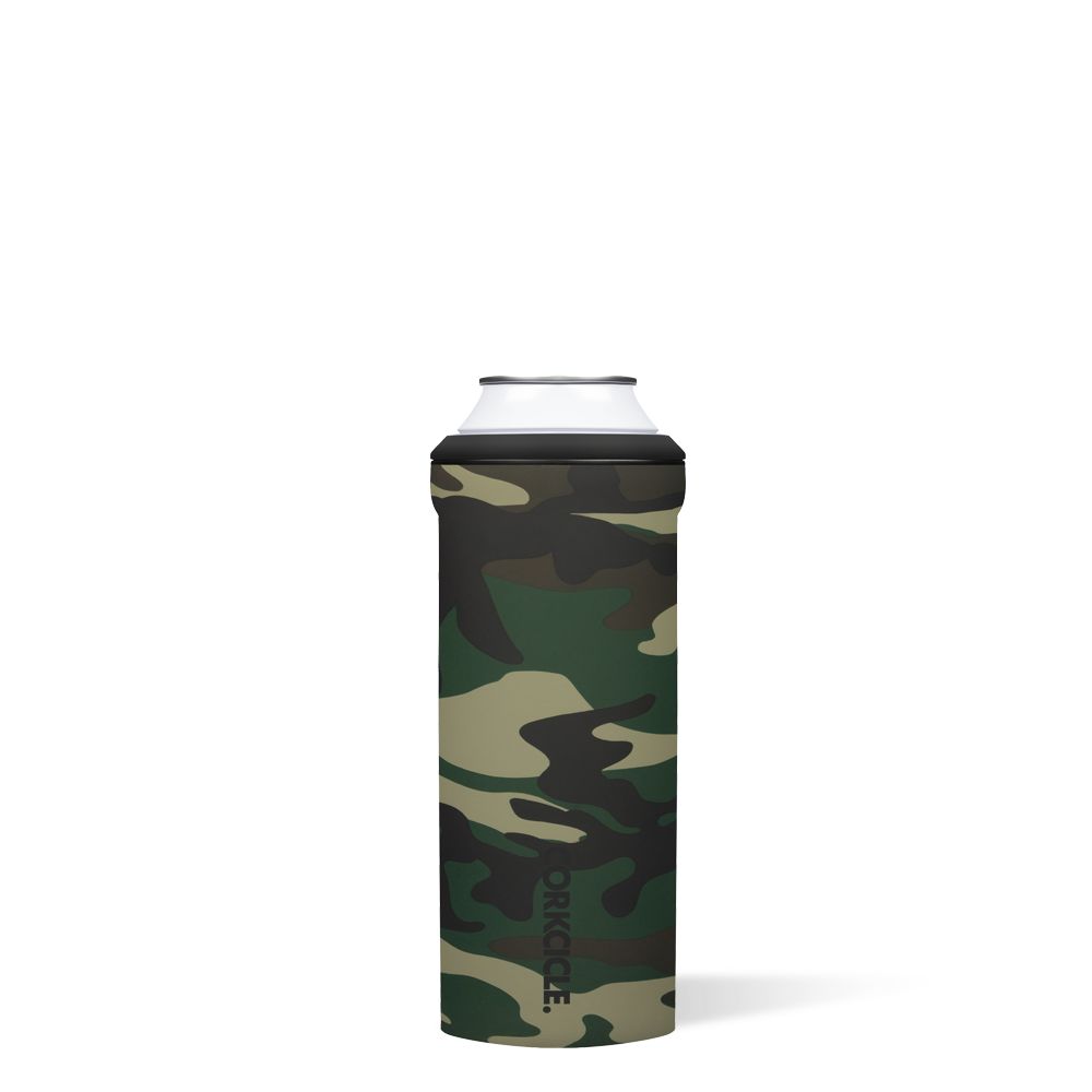 Woodland Camo Corkcicle Can Cooler Slim | THWXB-3942